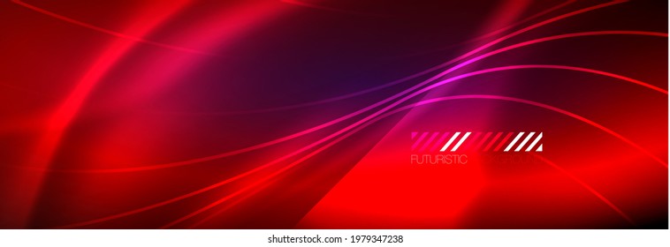 Neon dynamic beams vector abstract wallpaper background. Wallpaper background, design templates for business or technology presentations, internet posters or web brochure covers