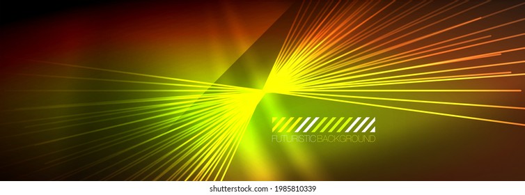 Neon dynamic beams vector abstract wallpaper background. Wallpaper background, design templates for business or technology presentations, internet posters or web brochure covers