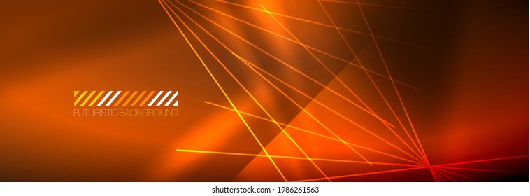 Neon dynamic beams vector abstract wallpaper background. Wallpaper background, design templates for business or technology presentations, internet posters or web brochure covers