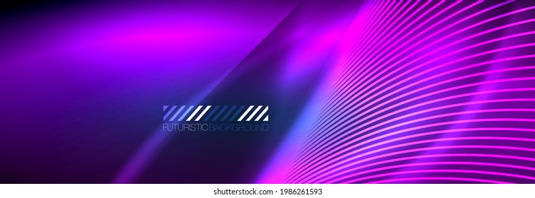 Neon dynamic beams vector abstract wallpaper background. Wallpaper background, design templates for business or technology presentations, internet posters or web brochure covers
