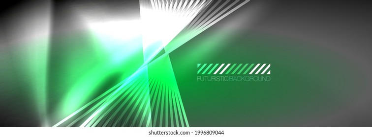 Neon dynamic beams vector abstract wallpaper background. Wallpaper background, design templates for business or technology presentations, internet posters or web brochure covers