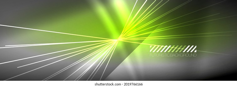 Neon dynamic beams vector abstract wallpaper background. Wallpaper background, design templates for business or technology presentations, internet posters or web brochure covers