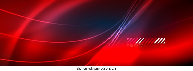 Neon dynamic beams vector abstract wallpaper background. Wallpaper background, design templates for business or technology presentations, internet posters or web brochure covers