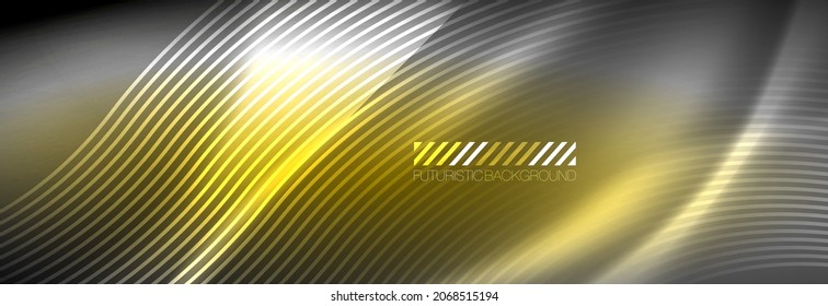 Neon dynamic beams vector abstract wallpaper background. Wallpaper background, design templates for business or technology presentations, internet posters or web brochure covers