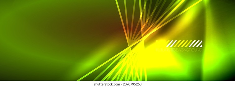 Neon dynamic beams vector abstract wallpaper background. Wallpaper background, design templates for business or technology presentations, internet posters or web brochure covers
