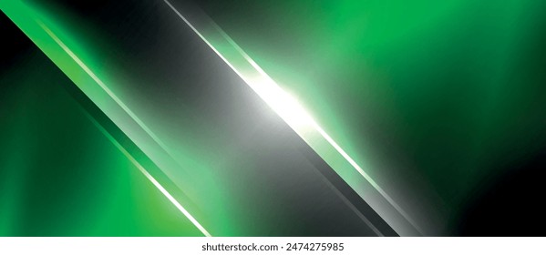 Neon dynamic diagonal light rays background. Techno digital geometric concept design for wallpaper, banner, presentation, background