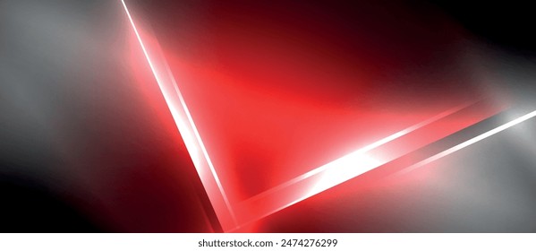 Neon dynamic diagonal light rays background. Techno digital geometric concept design for wallpaper, banner, presentation, background