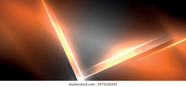 Neon dynamic diagonal light rays background. Techno digital geometric concept design for wallpaper, banner, presentation, background