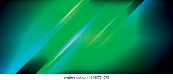 Neon dynamic diagonal light rays background. Techno digital geometric concept design for wallpaper, banner, presentation, background