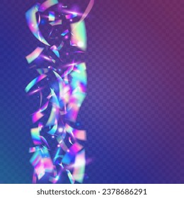 Efecto Neon. Cristal Art. Glitter láser azul. Tinsel claro. Decoración Disco Carnaval. Parques irlandeses. Blur Prisma. Fóleo festivo. Efecto neón rosado