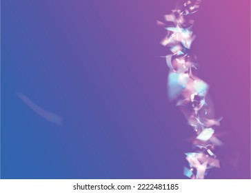 Efecto Neon. Fondo Glitch. Violet Disco Glare. Burst borrosa. El Retro Celebra La Serpentina. Crystal Foil. Arte Moderno, Confetti Transparente. Efecto neón rosado