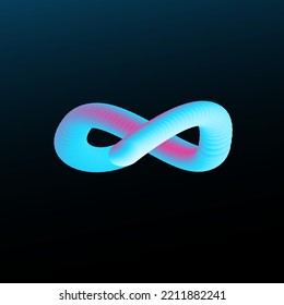 Elemento neón de formas geométricas abstractas.Ilustración vectorial