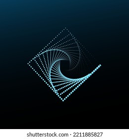 Neon element of abstract geometric shapes.Vector illustration