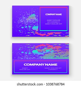 Neon explosion paint holographic splatter artistic cover design. Fluid blue gradient dust splash texture background. Trendy creative template vector Cover Report Catalog Brochure Flyer Product