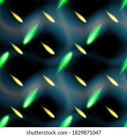 neon flash. Abstract seamless pattern with glamour shiny glow effect. Glowing vector grid background