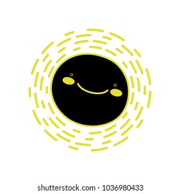 neon flat nature happy sun weather kawaii