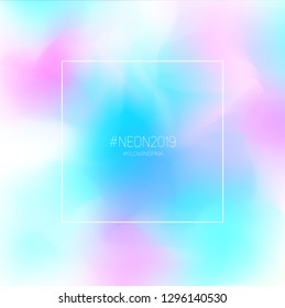 Neon fluid color gradient background. Soft and bright futuristic palette