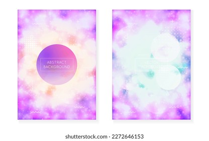 Neon Fluid. Purple Magic Pattern. Memphis Flyer. Geometric Background. Minimalist Shape. Trendy Dots. Light Layout. Round Multicolor Backdrop. Blue Neon Fluid