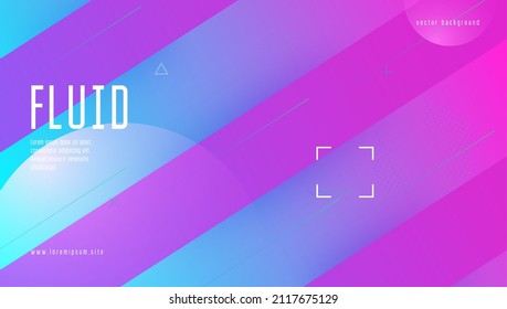 Neon Flyer. Art Landing Page. Abstract Poster. Geometric Shapes. Vibrant Frame. Color Dynamic Cover. Purple Hipster Banner. Multicolor Invitation. Violet Neon Flyer