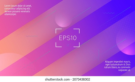 Neon Flyer. Purple Hipster Design. Modern Banner. Colorful Wallpaper. Wave Digital Cover. Plastic Page. Gradient Screen. Wavy Landing Page. Magenta Neon Flyer