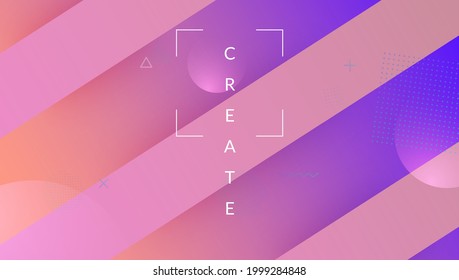Neon Flyer. Rainbow Cover. Blue Vibrant Poster. Wave Geometric Shape. Multicolor Illustration. 3d Landing Page. Fluid Journal. Trendy Page. Violet Neon Flyer