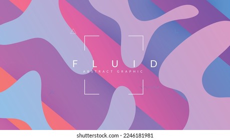 Neon Flyer. Wavy Liquid Layout. Futuristic Banner. Purple Hipster Shape. Flat Landing Page. Creative Wallpaper. Vibrant Paper. Digital Texture. Magenta Neon Flyer