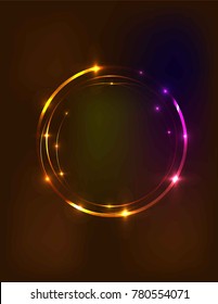 Neon frame burn