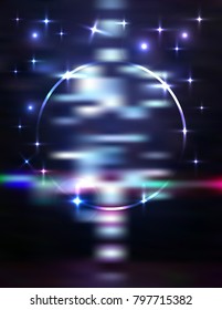 Neon frame burn
