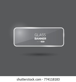 Neon frame, Glossy banner, glass banner vector.can be used for workflow layout, infographic, diagram, website, corporate report, advertising, marketing. vector illustration