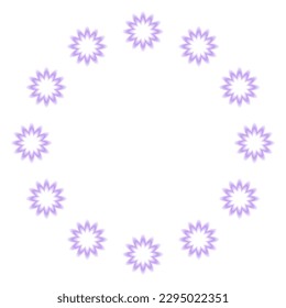 Neon frame with modern shape in y2k style. Vector illustration of a frame for a postcard, congratulations, banner in the style of the 70s-2000s.