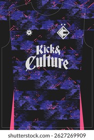 Neon Galaxy Purple Pattern Football Jersey Sublimation Print