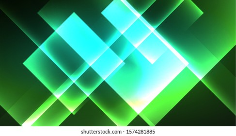 Fondo abstracto geométrico neón en estilo hipster sobre fondo claro. Diseño retro espacial. Patrón geométrico de color. Fondo abstracto de forma cuadrada. Textura geométrica moderna.
