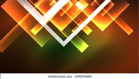 Fondo abstracto geométrico neón en estilo hipster sobre fondo claro. Diseño retro espacial. Patrón geométrico de color. Fondo abstracto de forma cuadrada. Textura geométrica moderna.