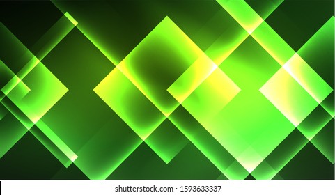 Fundo abstrato geométrico neon em estilo hipster sobre fundo claro. Espaço retro design. Padrão geométrico da cor. Plano de fundo abstrato de forma quadrada. Textura geométrica moderna.