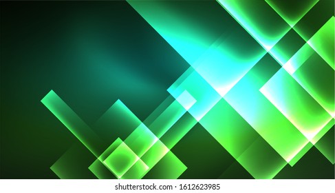 Fondo abstracto geométrico neón en estilo hipster sobre fondo claro. Diseño retro espacial. Patrón geométrico de color. Fondo abstracto de forma cuadrada. Textura geométrica moderna.