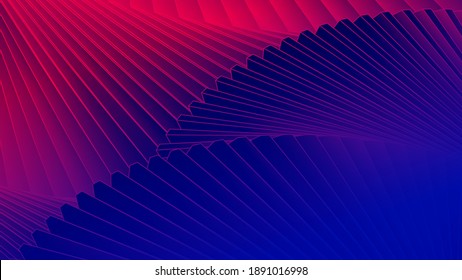 Neon geometric dynamic wave elements abstract pattern background