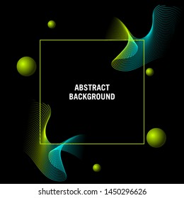 Neon geometric fluid graphic shape, vector background. Abstract Fluid background templates, cards, color covers set. Geometric design, liquids, shapes. Trendy vector collection. 