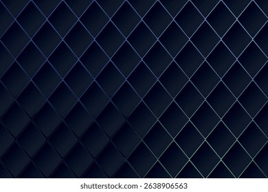 Neon geometric grid creating an abstract texture with a dark vector background highlighting art shape geometry vector background