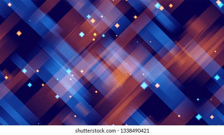 Neon Geometric Seamless Background. Blurred Lines Texture. Neon Geometric Print Pattern. Music Cover Backdrop.