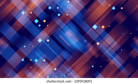 Neon Geometric Seamless Background. Glow Shapes Texture. Neon Geometric Print Pattern. Colorful Matrix Backdrop.