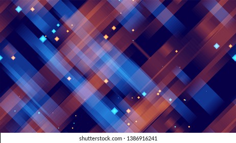 Neon Geometric Seamless Background. Light Shapes Pattern. Neon Geometric Print Pattern. Music Cover Backdrop.