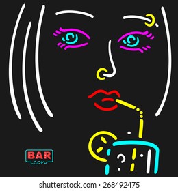 Neon Girl Symbol