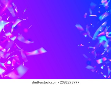 Neon Glare. Fantasy Foil. Glitter Art. Pink Retro Glitter. Blur Vaporwave Backdrop. Hologram Sparkles. Laser Element. Glitch Background. Violet Neon Glare