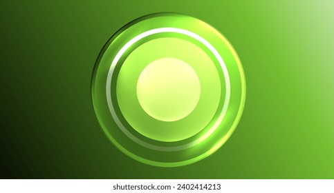 Neon glass circle copyspace for your text or product presentation geometric background. Vector illustration For Wallpaper, Banner, Background, Card, Book Illustration, landing page