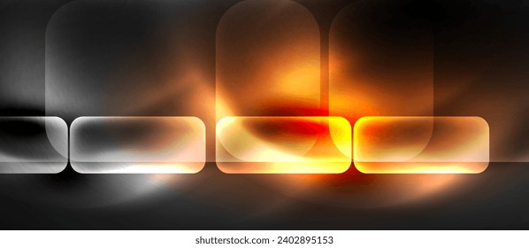 Neon glass shapes for your text or product presentation geometric background. Vector illustration For Wallpaper, Banner, Background, Card, Book Illustration, landing page