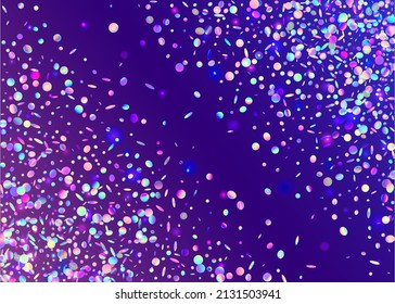 Neon Glitter. Bokeh Confetti. Cristal Sparkles. Blur Realistic Serpentine. Shiny Burst. Webpunk Foil. Purple Disco Texture. Luxury Art. Violet Neon Glitter