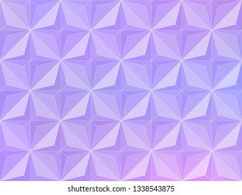 Neon glow abstract gradient background with geometric ornament. Gradient trendy colours decoration with graphic mosaic. Vector backdrop for ads, covers, decorations,  cards, web, applications etc