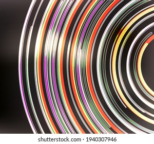 neon glow disk vector background