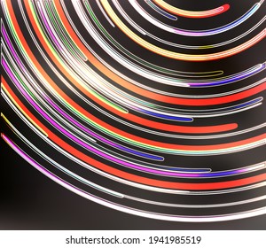 neon glow disk vector background