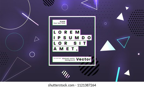 Neon glow futuristic background. Minimal digital concept. Eps10 vector illustration.